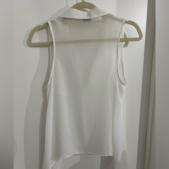 *Ovi* white see-through blouse - Picture 2 of 2